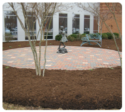 Photo of commercial landscaping project 						
